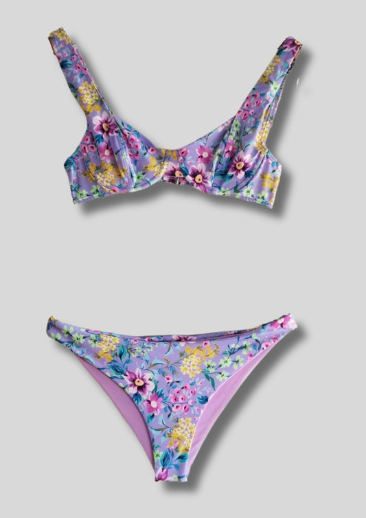 Bikini Lorenza sculpt lilac